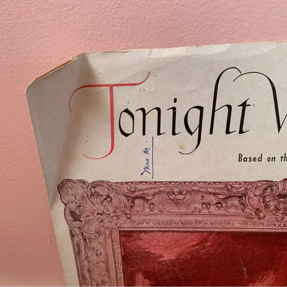 Vintage Sheet Music Score Tonight We Love Piano Concerto Tachaikowsky